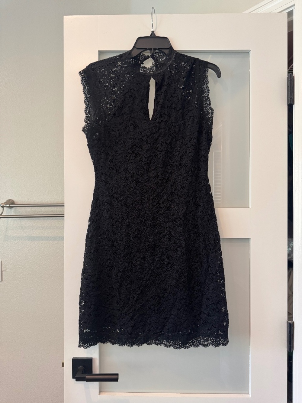 Bebe black lace dress